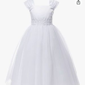 OLIVIA KOO Graceful Girls Dress, Chest 34.5", waist 33", shoulder to hem 52"